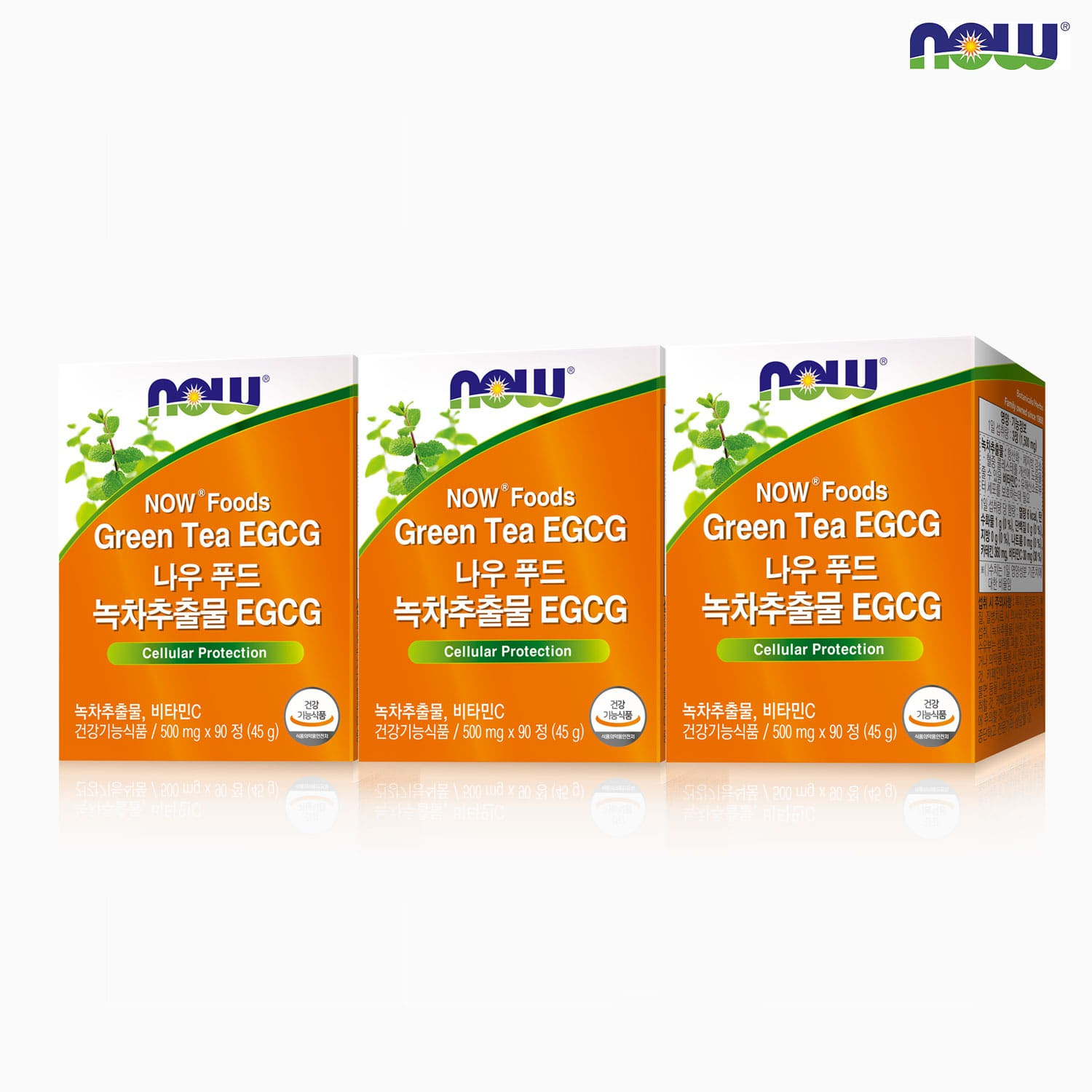 [사은품증정]나우푸드 녹차추출물 EGCG 90정 카테킨 다이어트 3박스 3개월분